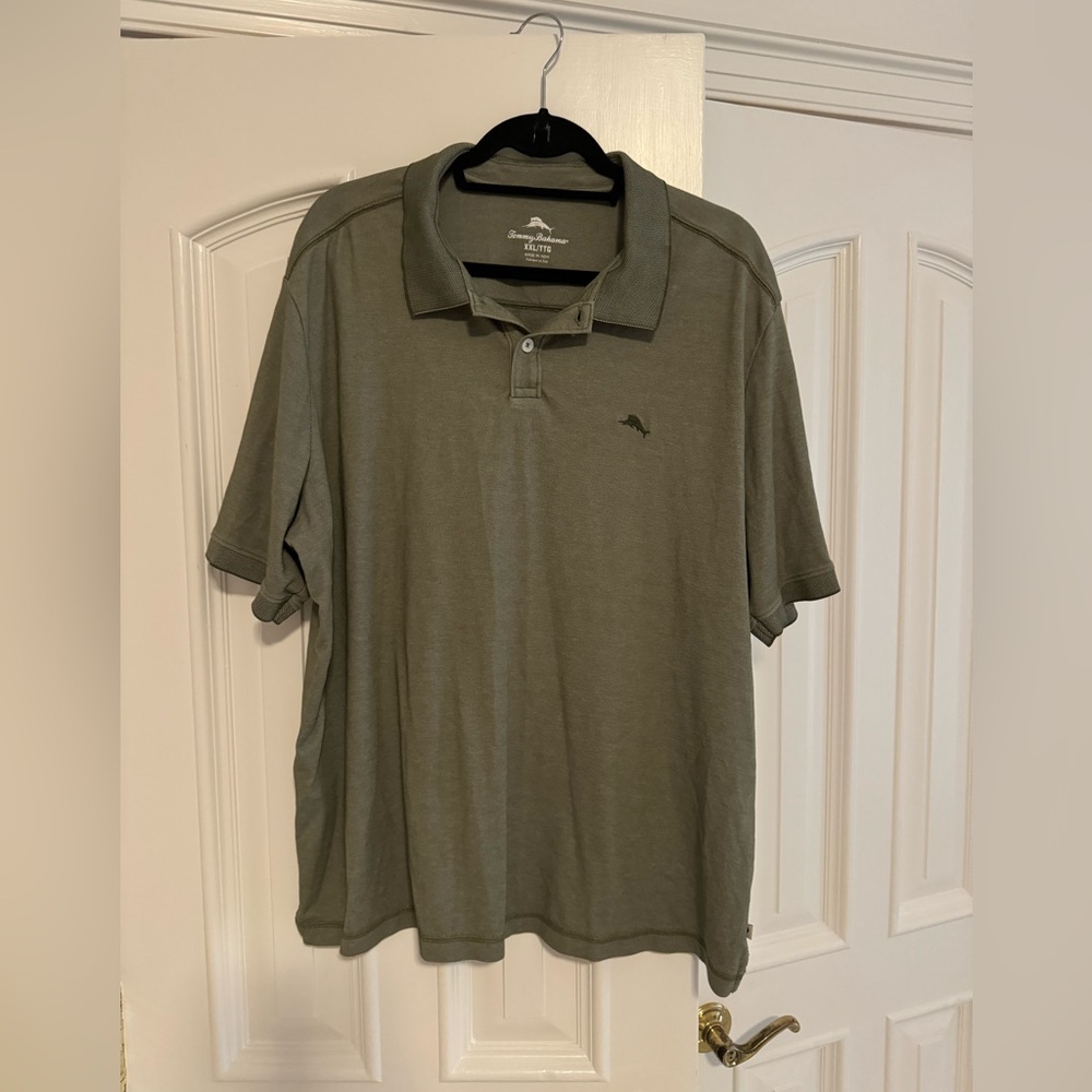 2 Green Tommy Bahama Men’s shirts